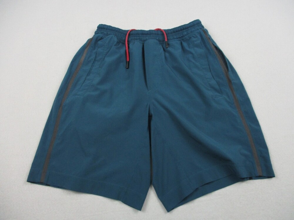 Lululemon Shorts Men Medium Blue Solid Running Lightweight Drawstring Liner M